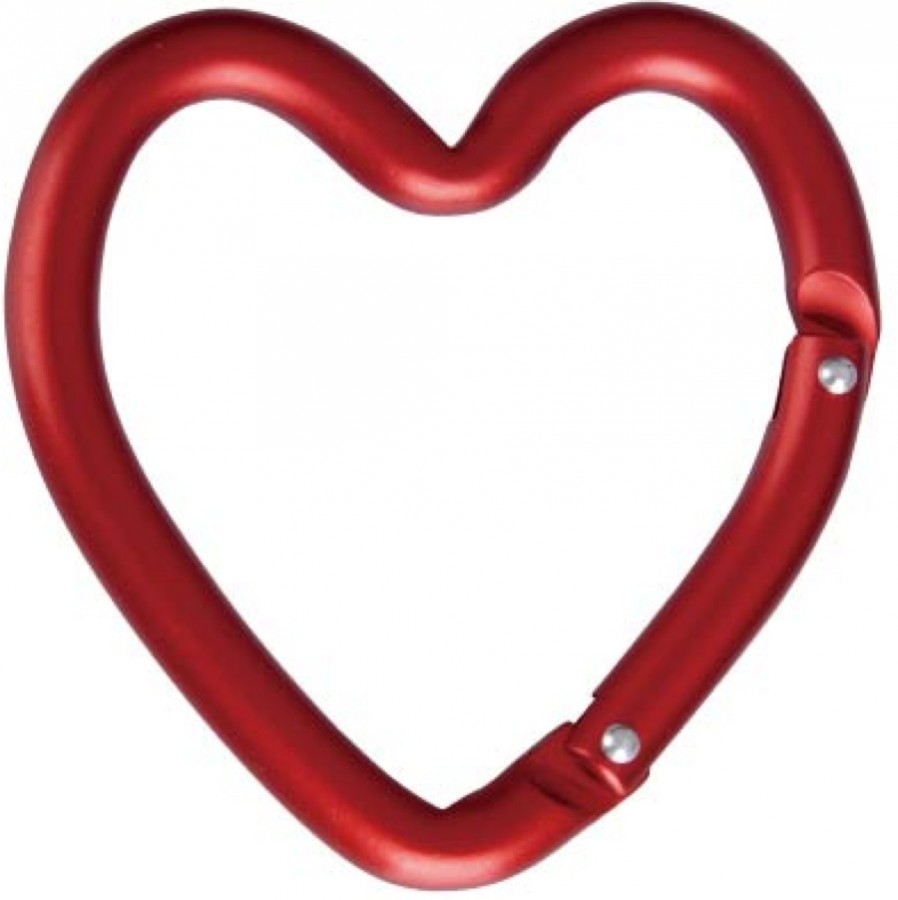 Брелок карабин Сердце